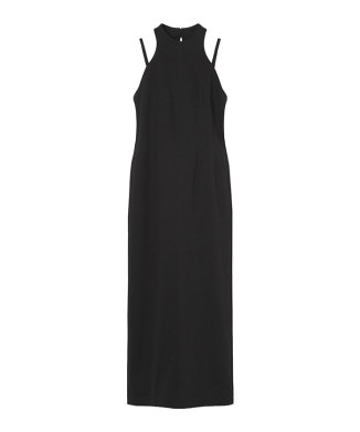 Cotton Jersey Halter Neck Dress