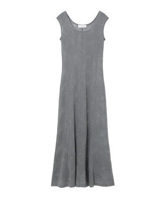 Starry Jersey Sheer Dress