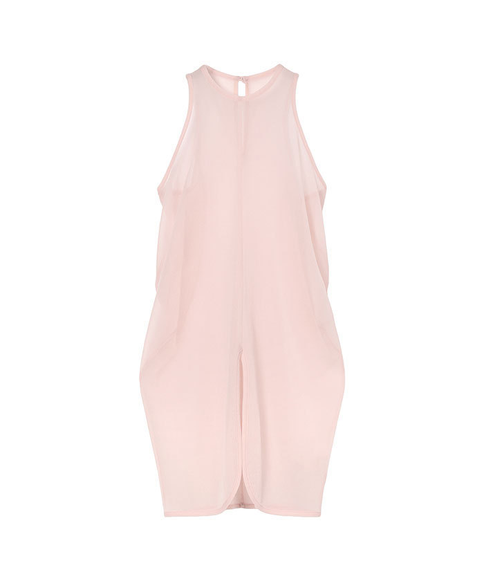 Draped Jersey Sheer Sleeveless Top(F261A072)｜阪急百貨店公式通販