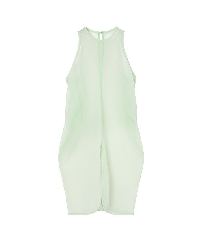 Draped Jersey Sheer Sleeveless Top(F261A072)｜阪急百貨店公式通販