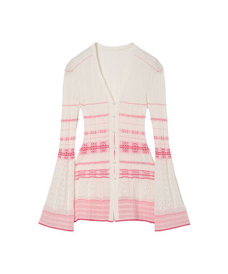 Lamp Shaped Knit Cardigan