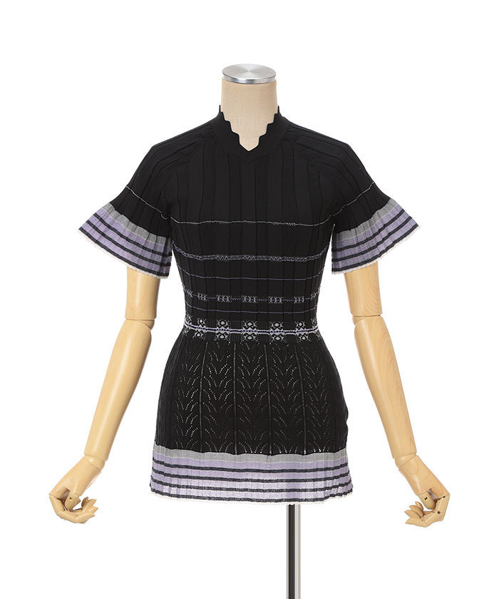 マメクロゴウチ Lamp Shaped Knit Top Lamp Shaped Knit Top(F261A085)｜阪急百貨店公式通販サイト｜阪急