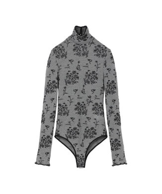 Floral Jacquard Knit Bodysuit