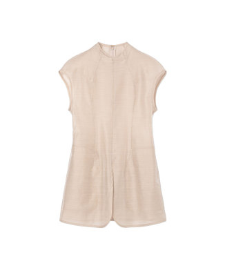 Wool Nylon Capsleeve Shimmering Top