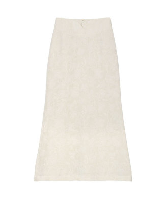 Raised Jacquard A-Line Skirt