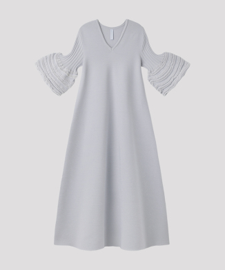 POTTERY SWELL GLITTER SHORT BELL SLEEVE FLARE DRESS