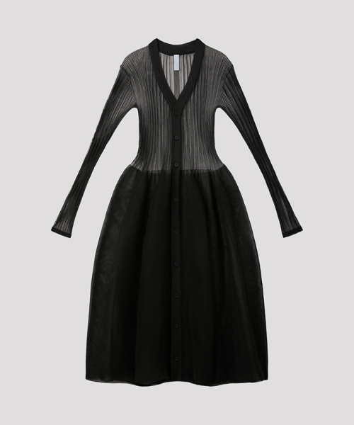 POTTERY LUCENT LONG SLEEVE CARDIGAN DRESS(F261A176)｜阪急百貨店