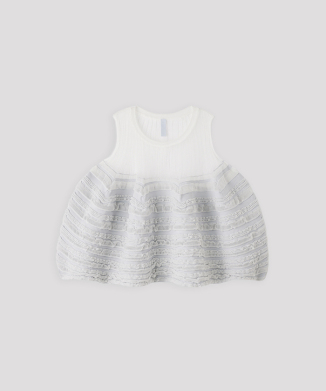 POTTERY SWELL LUCENT GLITTER SLEEVELESS BUST FLARE TOP