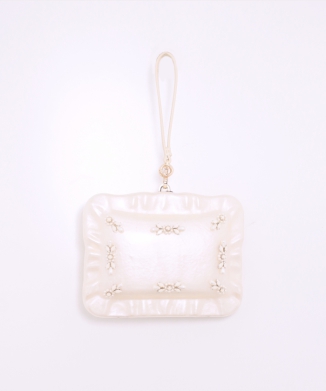 PEARL CROSSBODY PILLOWCASE BAG W/ TURBO EMB
