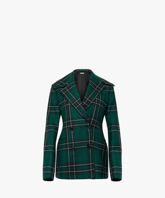 CINCHED WAIST TAILORED JACKET