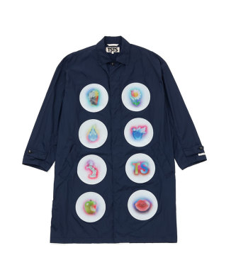 NYLON MISTY LENTICULAR COAT