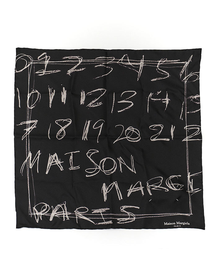 Martin Margiela アーティザナル スカーフ ナンバリング シルクスカーフ(F262A014)｜阪急百貨店公式通販サイト