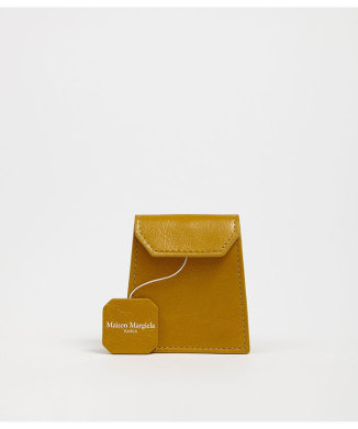 4ステッチ レザー ティーバッグチャーム