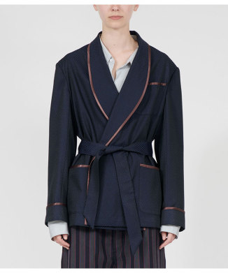 ローブ・ド・シャンブル ウールジャケット