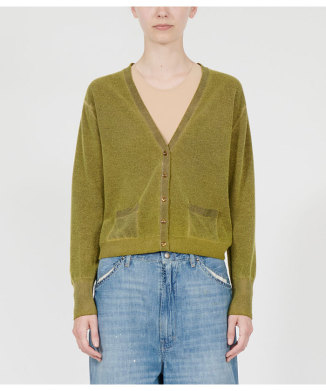 Vネックカーディガン