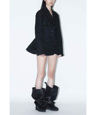 ［2/20(金)10:00販売開始予定］Ribbed waist jacket