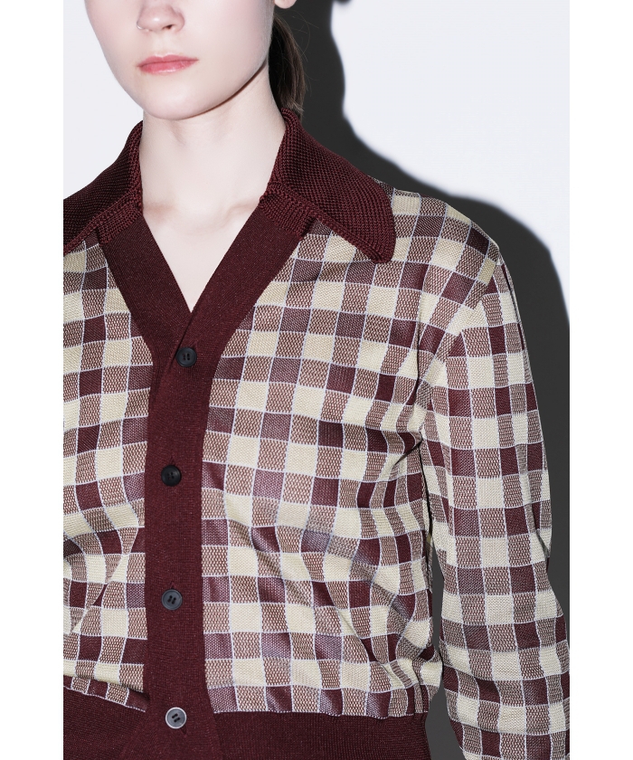 Check knit cardigan(F262A236)｜阪急百貨店公式通販サイト｜阪急