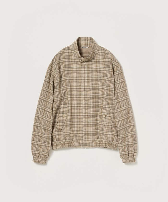 SILK LINEN NEP CHECK ZIP BLOUSON(F262C142)｜阪急百貨店公式通販