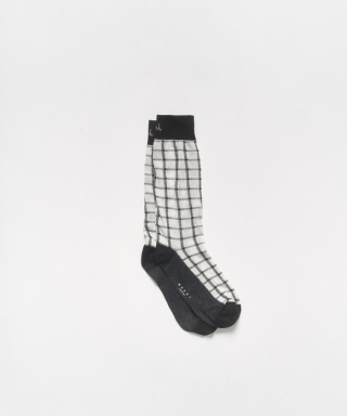 チェックジャガードソックス