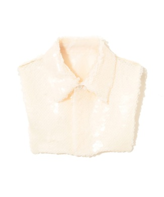 スパンコール付衿