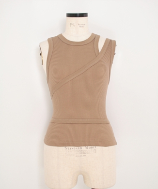 DOUBLE SHOULDER TANK TOP