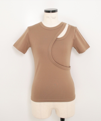 LAYERED SHORT-SLV TEE