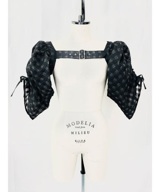 water mosaic puff bolero