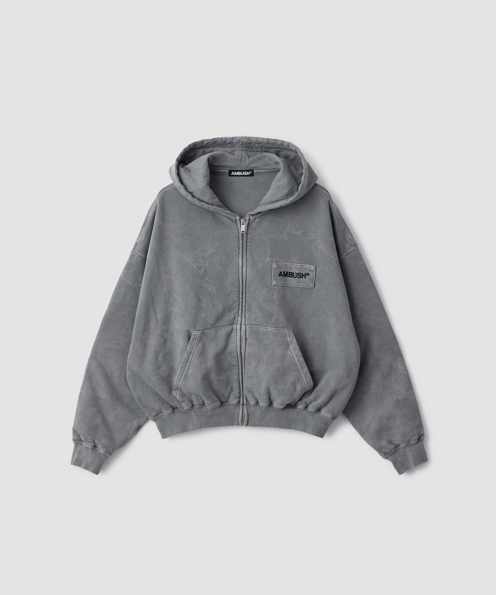 トップス ANC-STORE-EX04 DAMAGE ZIP-UP HOODIE WASHED CROPPED ZIP HOODIE(F263A004)｜阪急百貨店公式通販サイト