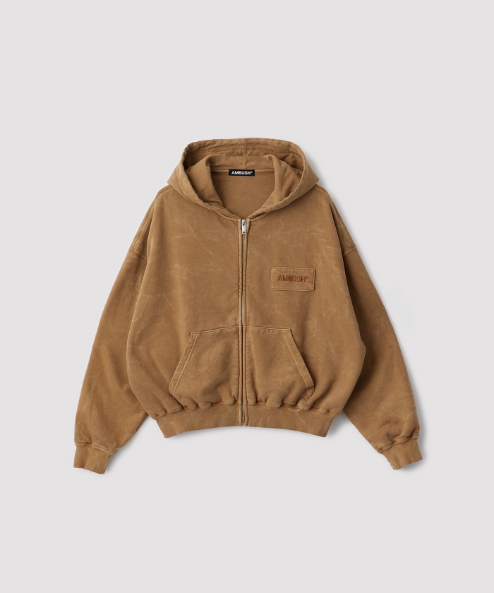 トップス ANC-STORE-EX04 DAMAGE ZIP-UP HOODIE WASHED CROPPED ZIP HOODIE(F263A004)｜阪急百貨店公式通販サイト