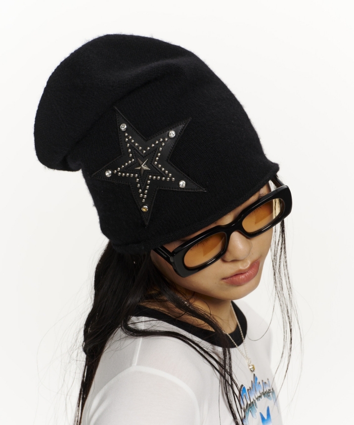 STAR PATCH BEANIE(F263A007)｜阪急百貨店公式通販サイト｜阪急百貨店