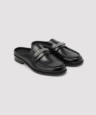 LEATHER SLIP-ON LOAFERS