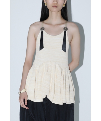 【TOGA TOO】Rib flare camisole