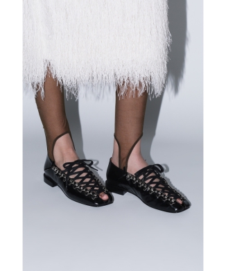 【TOGA PULLA】Ring metal lace up pumps