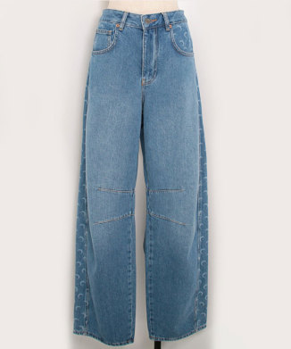 LIGHT BLUE DENIM BAGGY JEANS