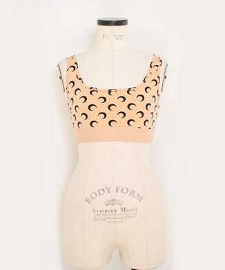 MOON PRINTED JERSEY SPORTS BRA