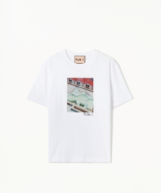 スケートプリントTシャツ