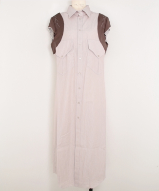 TAILORED SHOULDERS SHIRT DRESS