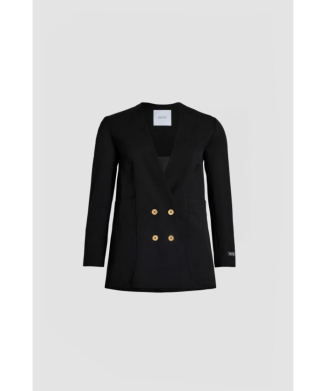 COLLARLESS DOUBLE-BREASTED JACKET