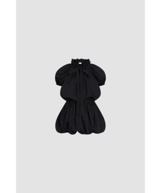 VOLUMINOUS COTTON MINI DRESS