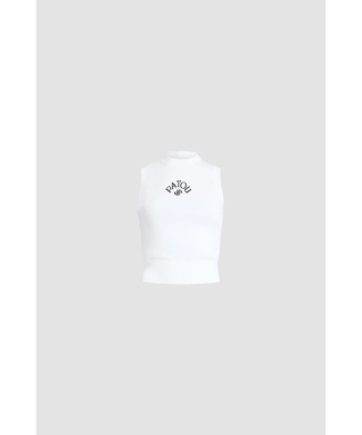 COTTON SLEEVELESS KNITTED TOP