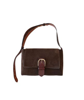 Suede Flap Shoulder
