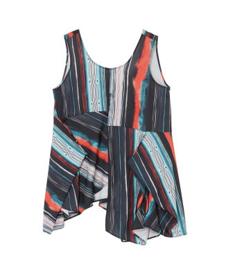 TIE-DYE STRIPE TOP