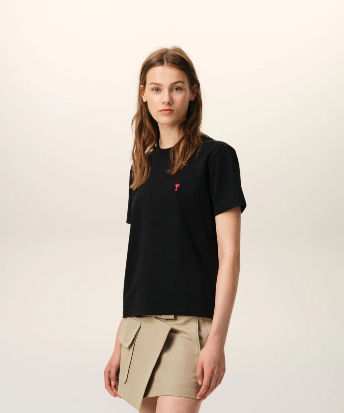 オーガニックコットンジャージー Ami de Coeur Tシャツ(F265R026