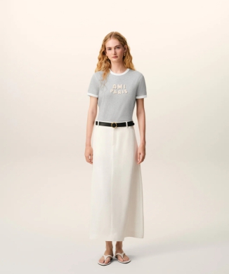 Ami De Coeur ニットパッチ Tシャツ