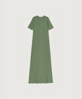 COTTON FINE RIB DRESS