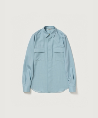 WOOL HERRINGBONE OVERSHIRT