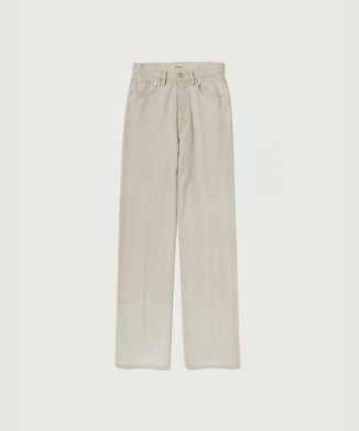 FADED HARD TWIST BROWN DENIM 5P PANTS