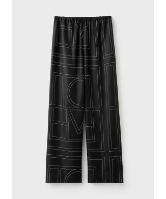 Monogram silk pj bottoms