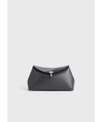 T-Lock leather clutch