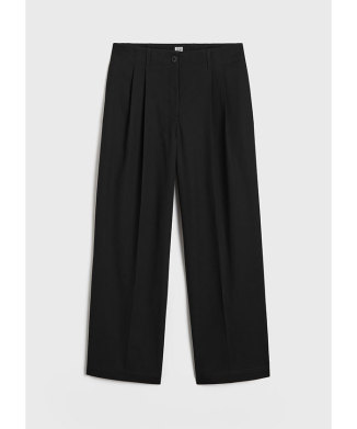 Relaxed twill trousers